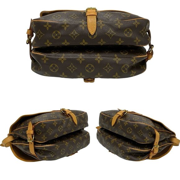 LOUIS VUITTON Brown Monogram Leather Shoulder Bag - Picture 6 of 9